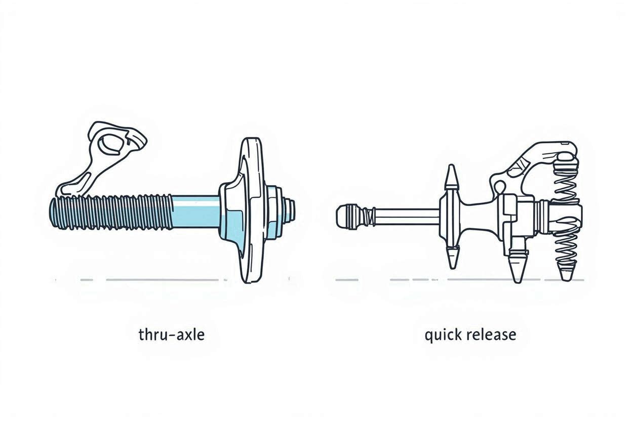 Thru‑axle vs quick release comparison